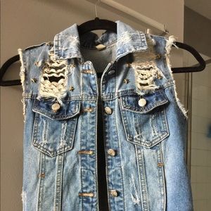 New without tag denim jean vest